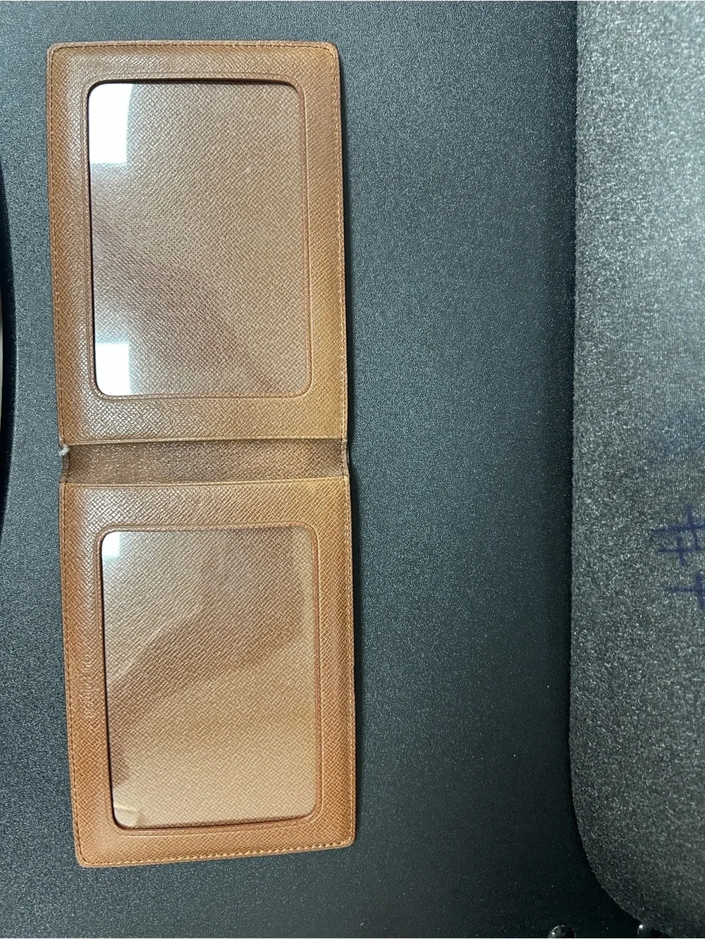 Louis Vuitton Brown Leather Card & Key Holder